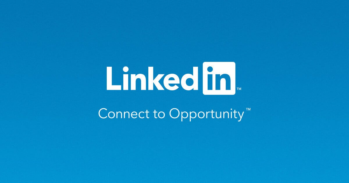 LinkedIn logo. LinkedIn logo.