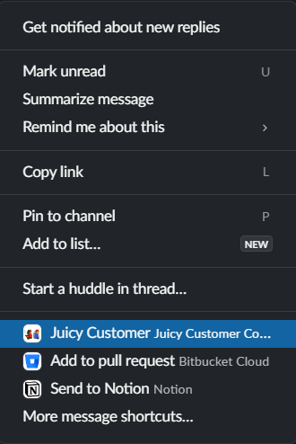juicy customer workflow slack integration | experimenting with growth by rishikesh ranjan