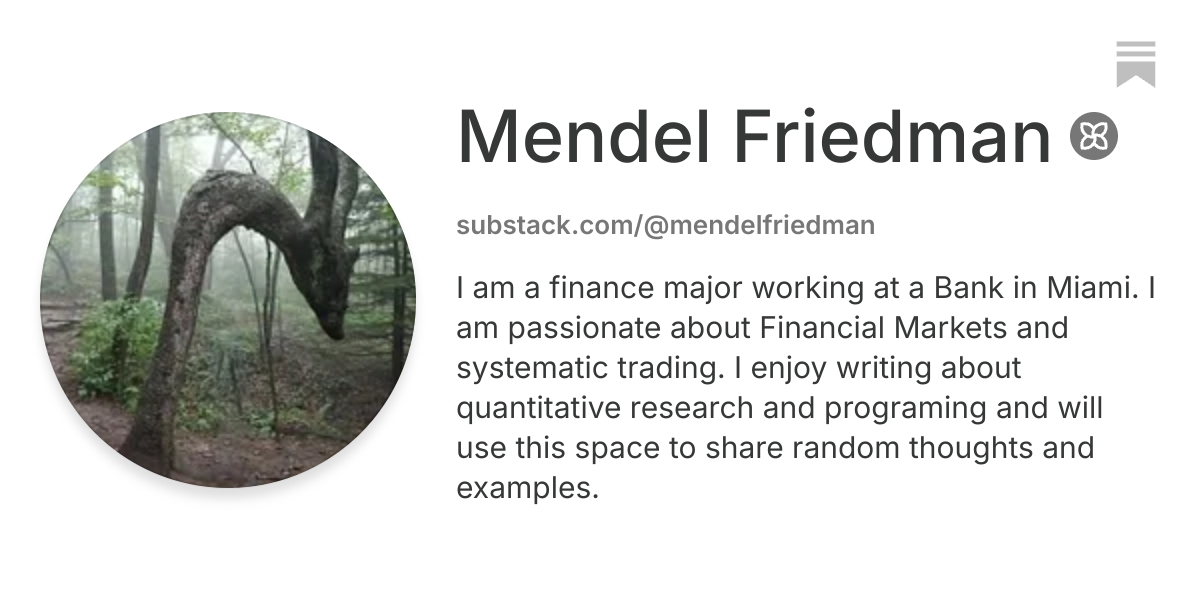Mendel Friedman | Substack