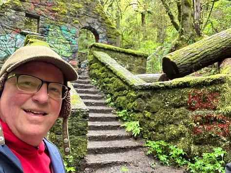 Mossy structure in Forest Park