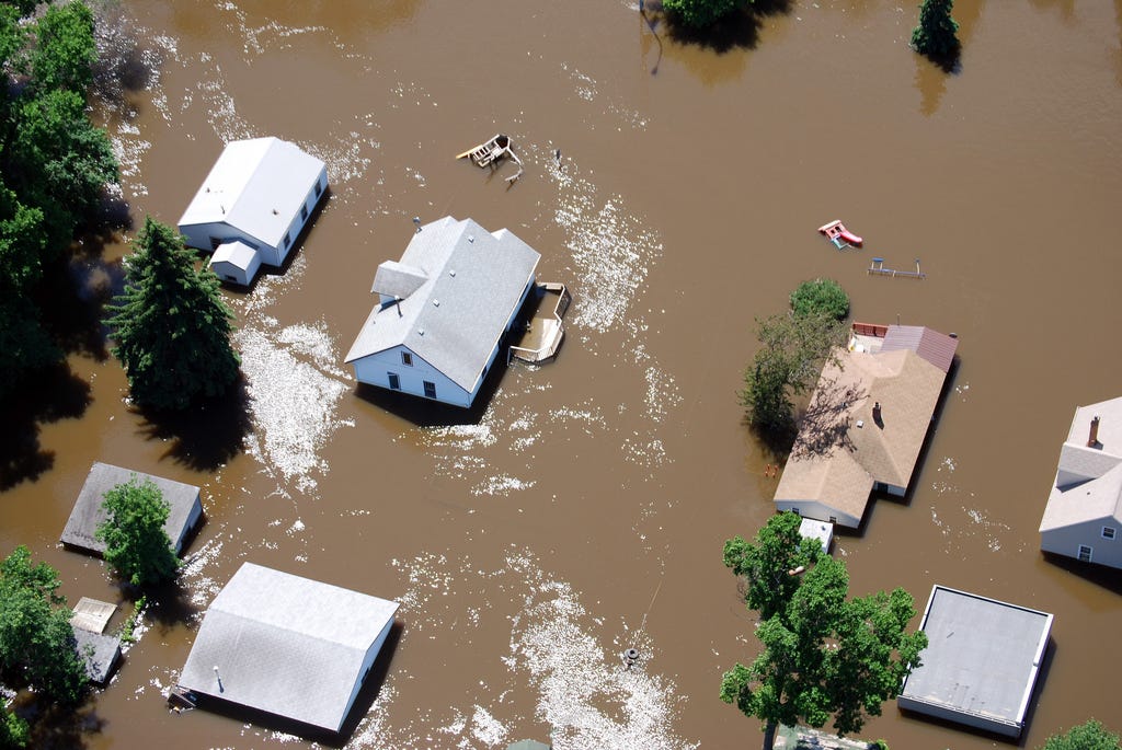 Homes flooded in Minot, N.D | MINOT, North Dakota — Aerial p… | Flickr
