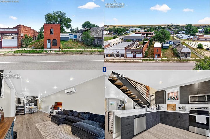 Bar-combo in Pittsburgh (C) and live-work unit from Colorado (D)