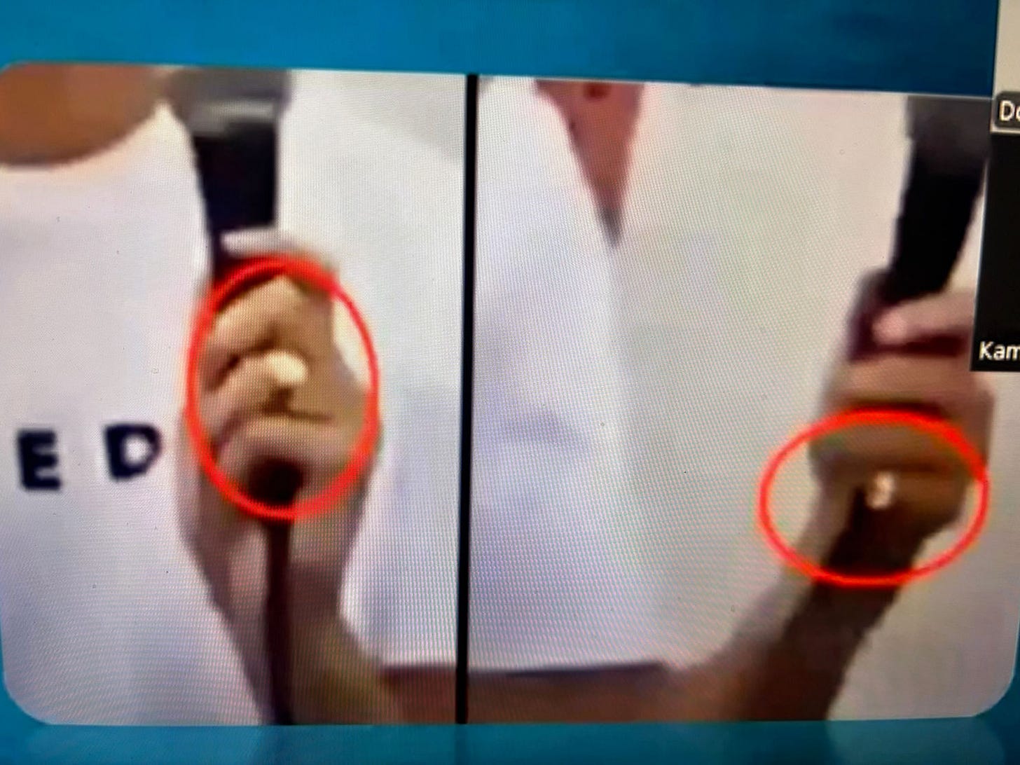 L'alliance de Kirk se ballade de son annulaire à son auriculaire et toujours ces images floues