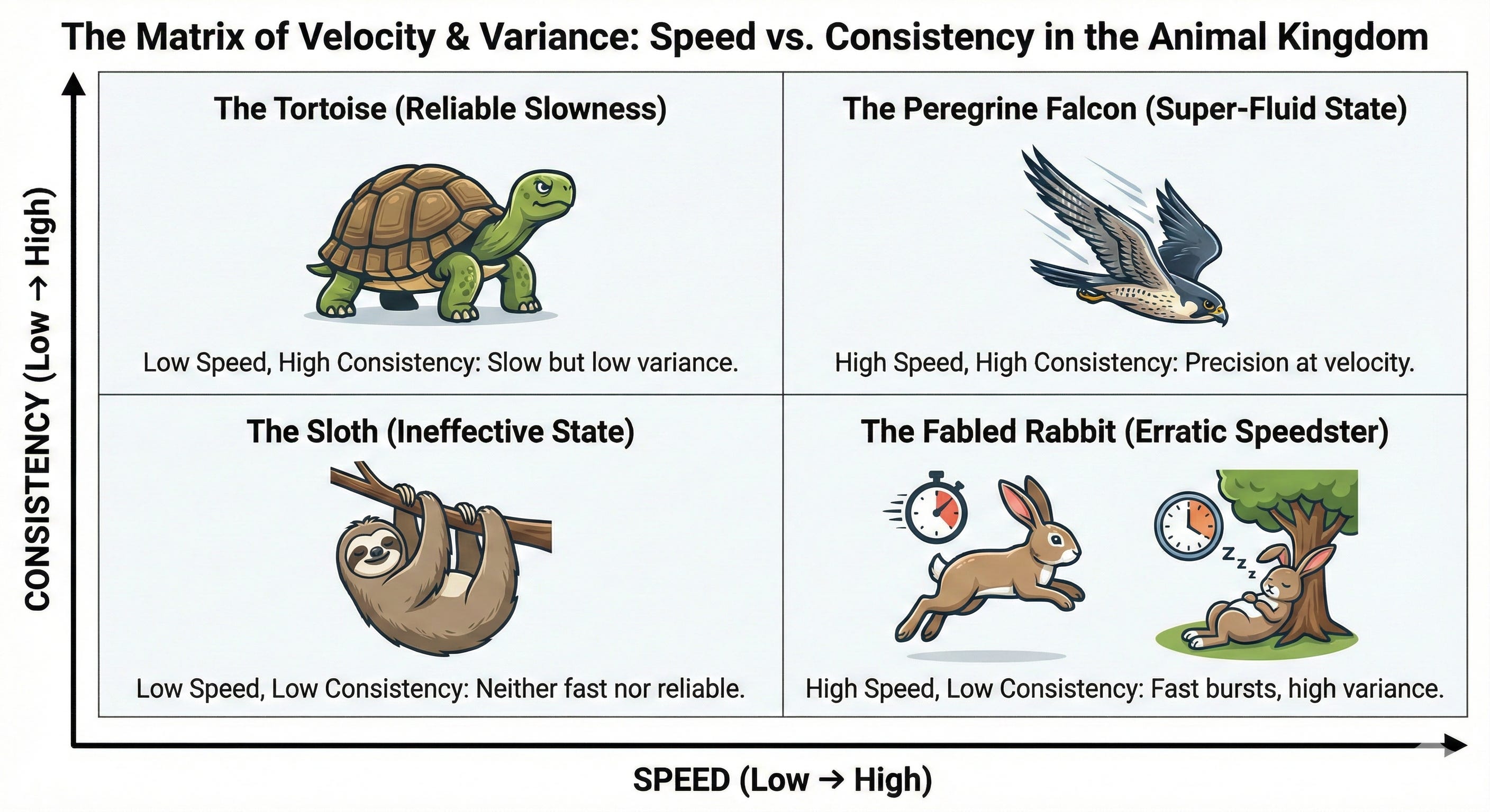The Slander of the Rabbit: Speed vs. Consistency in Economics