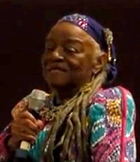 Faith Ringgold, the Harlem born painter and quilt maker. Faith Ringgold, the Harlem born painter and quilt maker.