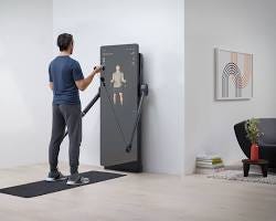 Mirror connected fitness equipment