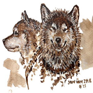 The Hope '91 Sled Dog Race logo