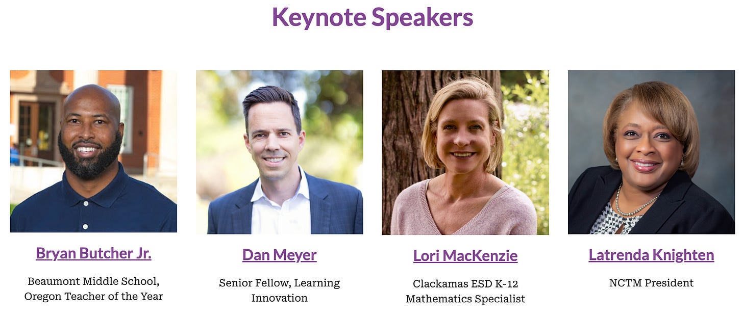 An image showing a set of keynote speakers, one of which is me.