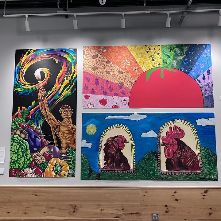 Welcome to AGO Symposium, vendors, Paintings