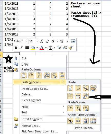excel paste special transpose swap axis data excel paste special transpose swap axis data