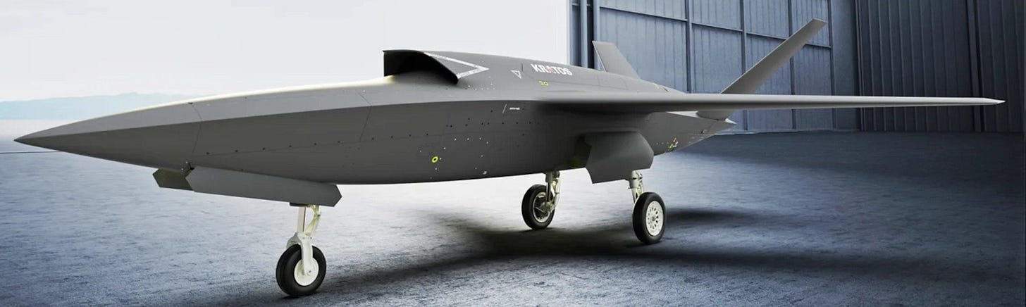 Kratos is working to ramp up production of conventional takeoff and landing and rocket-assisted takeoff versions of the Valkyrie.