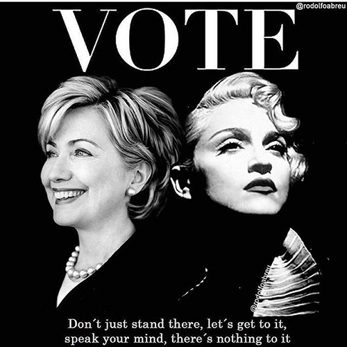 madonna vote for hillary clinton madonna vote for hillary clinton