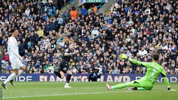 Sammie Szmodics scores against Leeds