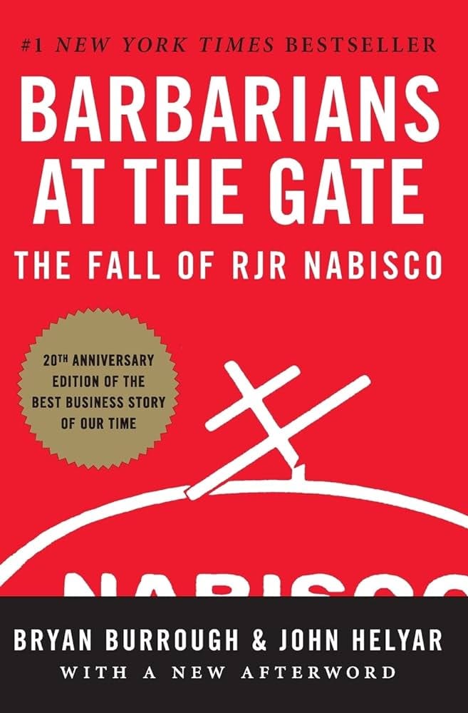 Barbarians at the Gate: The Fall of RJR Nabisco : Burrough, Bryan, Helyar,  John: Amazon.es: Libros