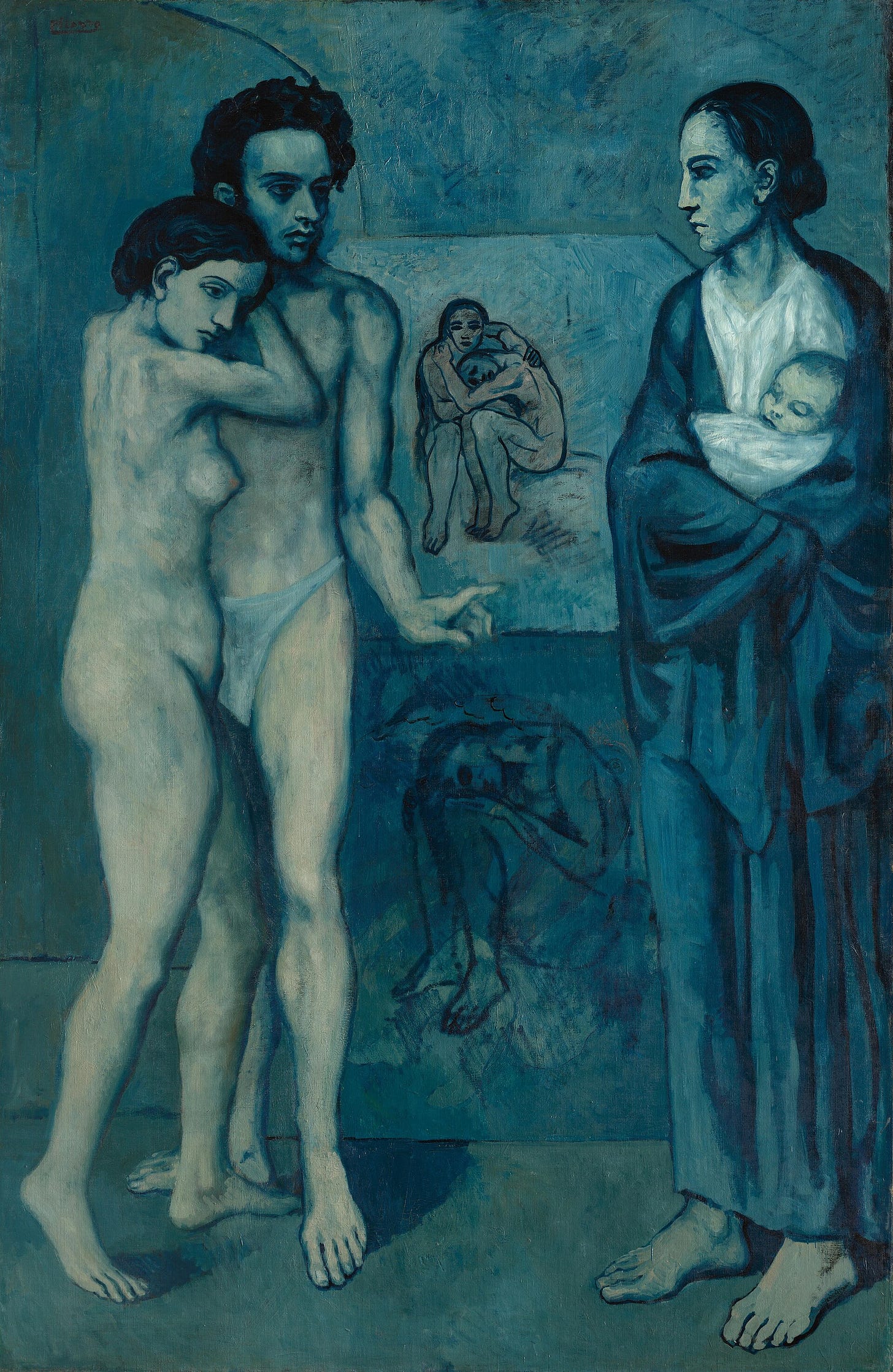 Pablo Picasso, La Vie, 1903. Cleveland Museum of Art. Pablo Picasso, La Vie, 1903. Cleveland Museum of Art.