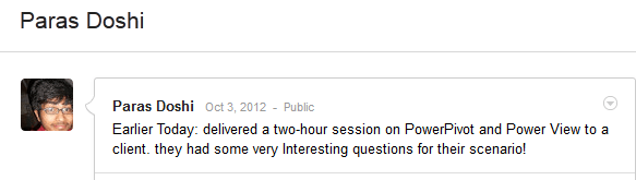 paras doshi delivered a power pivot and power view session solidq