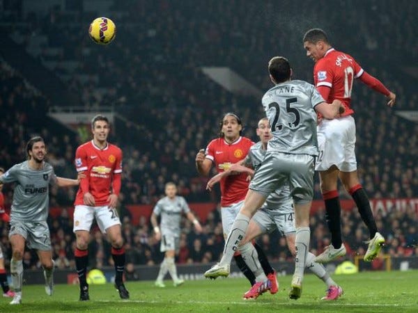 chris smalling scores for manchester united soccer 2015 images chris smalling scores for manchester united soccer 2015 images