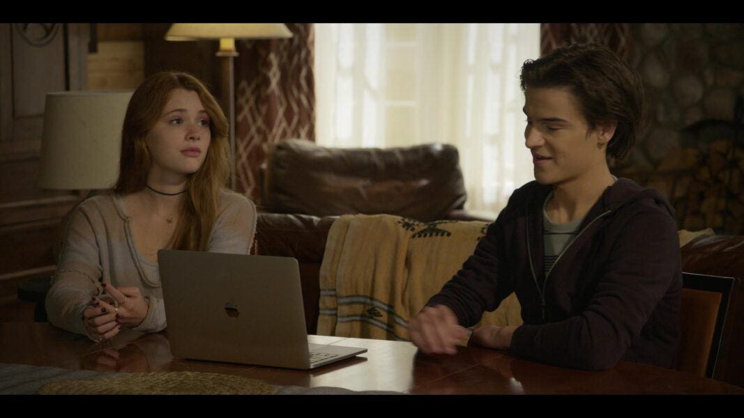 Walker August showing daddy Jared Padalecki his movie Walker August showing daddy Jared Padalecki his movie