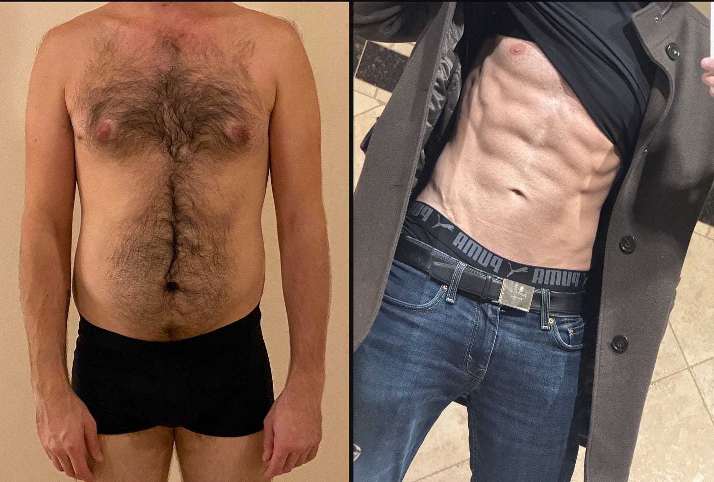 Start vs target midsection: same season, different execution
