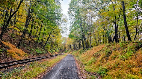 16 miles of fall color unfolding in the mountains