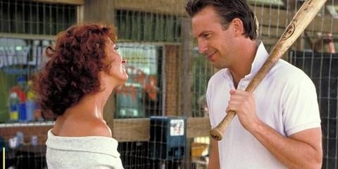 Kevin Costner and Susan Sarandon in Bull Durham