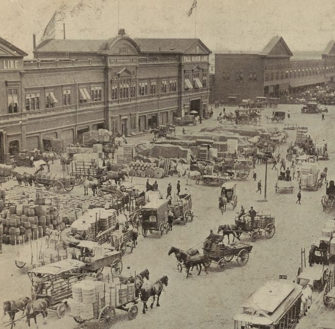 West Street near Pier 18 and Courtlandt 1850s West Street near Pier 18 and Courtlandt 1850s