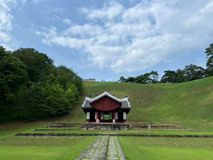 A historical UNESCO World Heritage site showing the royal tomb where King Danjong rests in peace A historical UNESCO World Heritage site showing the royal tomb where King Danjong rests in peace