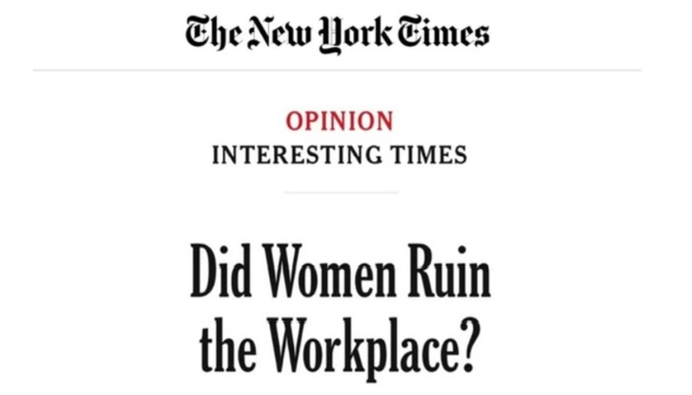 Did The New York Times Ruin Opinions?