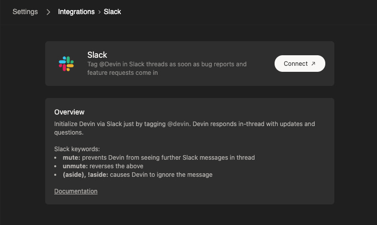 Slack Integration Guide - Devin Docs