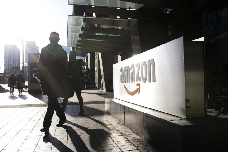 Amazon.com building in Toronto, Canada. (Stephanie Foden/Bloomberg via Getty Images)