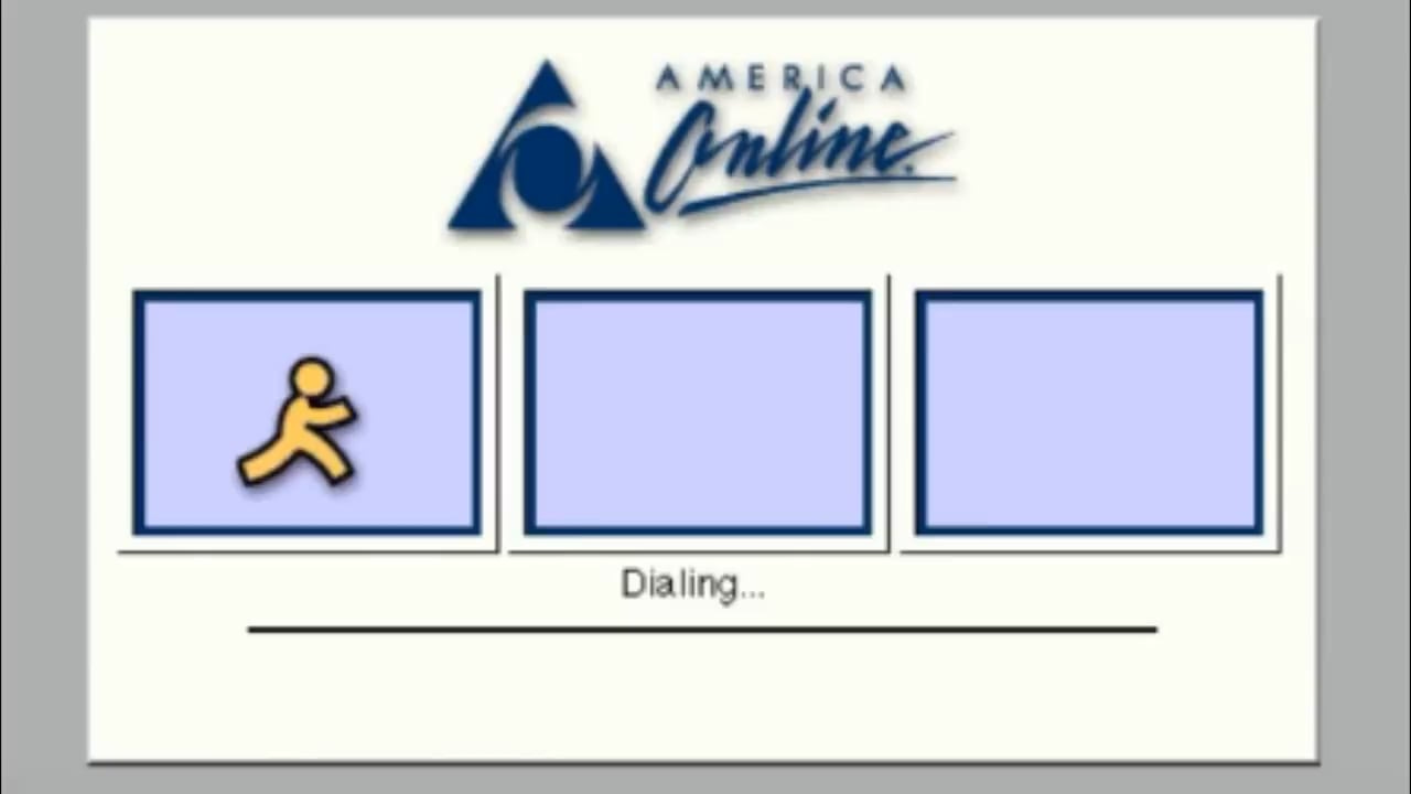 AOL (America Online) 90’s Dial-Up Internet Connection Screen