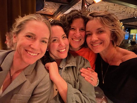 Sarah visits with friends in California