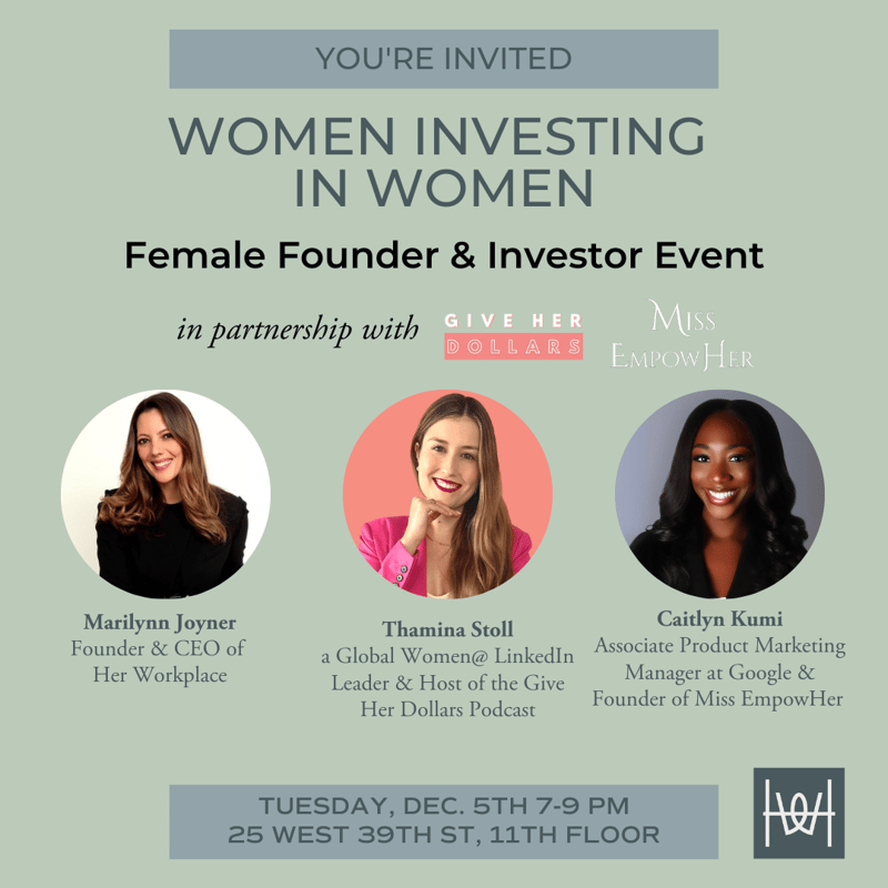 Cover Image for Her Workplace - Female Founder & Investor Event in NYC