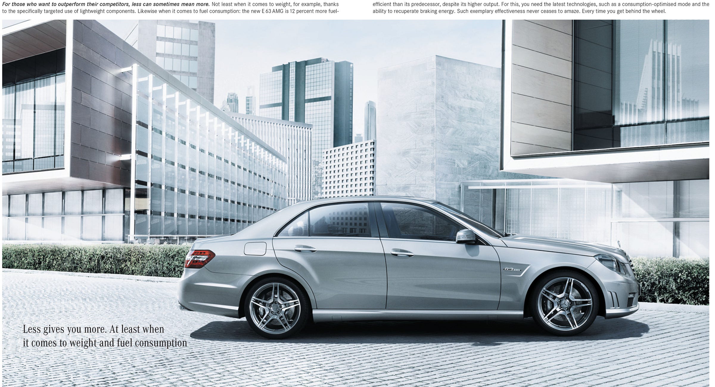 Mercedes AMG E63 W212 2009 brochure Mercedes AMG E63 W212 2009 brochure