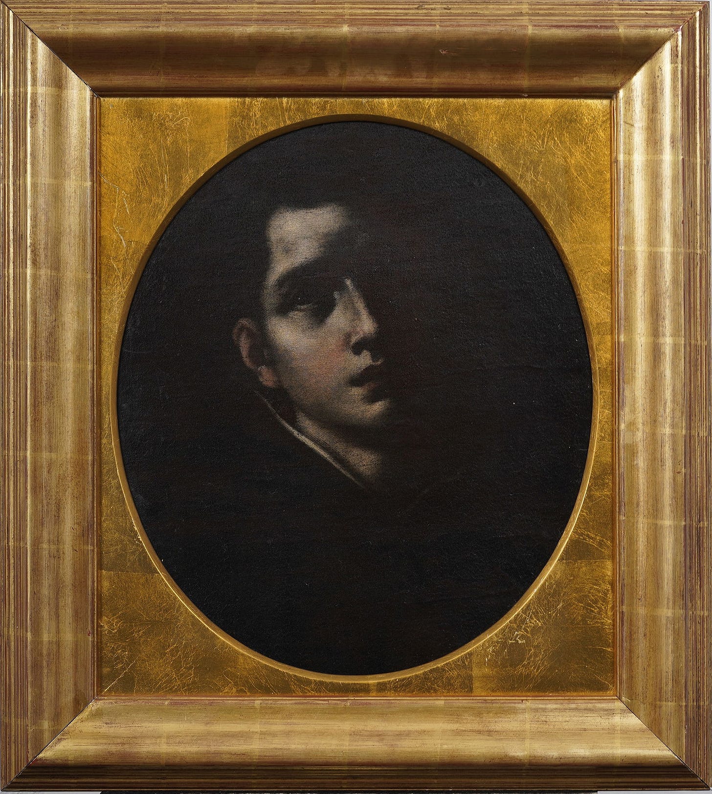 Circle of Jusepe De Ribera (1591-1652) Antique Old Master Male Portrait Framed Original Oil Painting