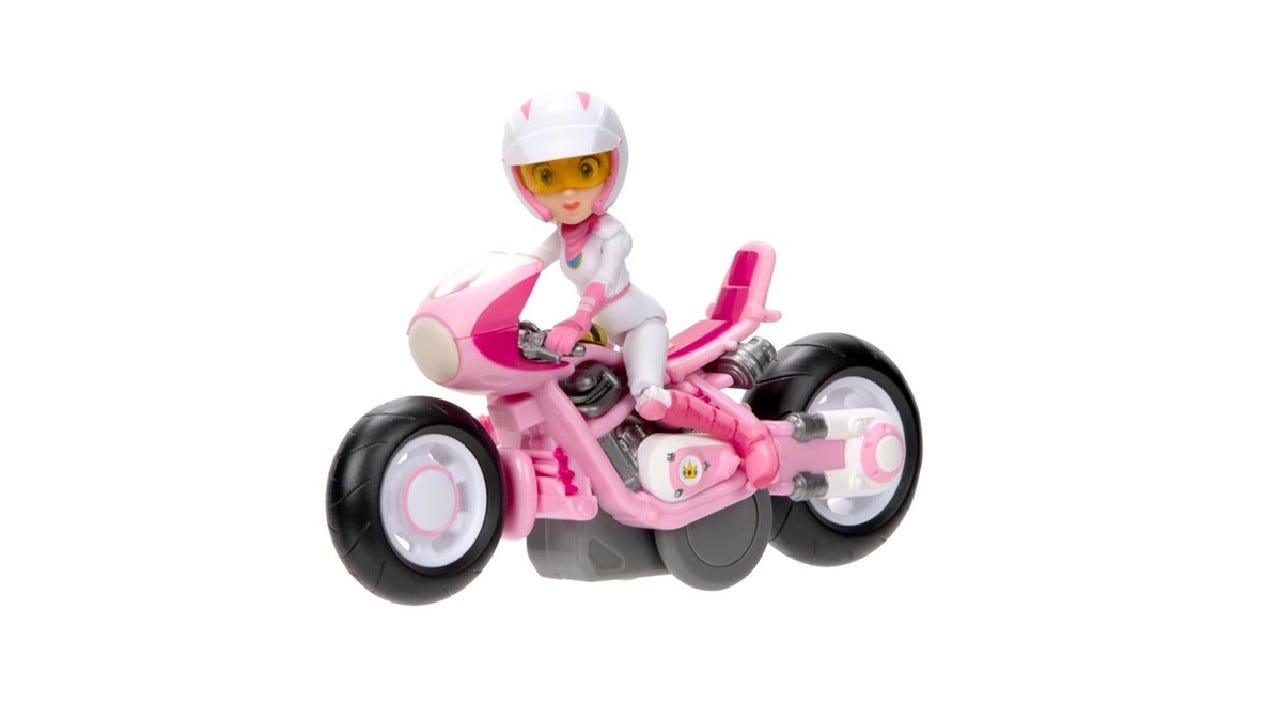 Super Mario Bros. Movie Peach Pull Back Racer