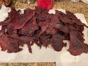 Smoke House Beef Jerky done