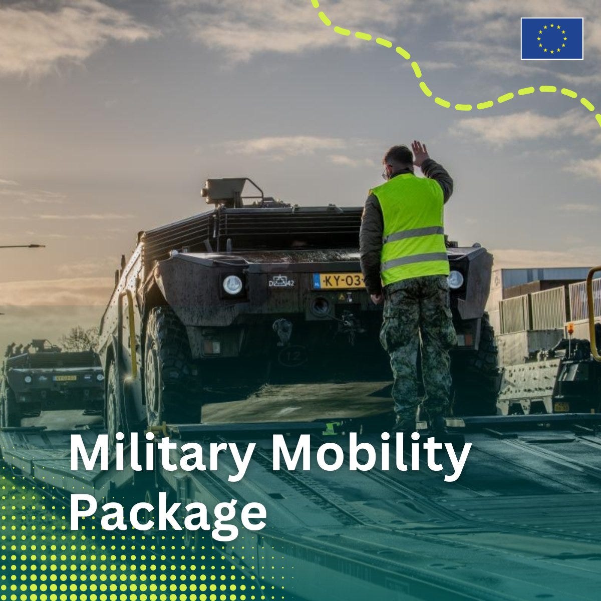 Strong defence starts with seamless mobility🪖 The EU unveiled a new Military  Mobility Package to remove barriers so European armed forces can move fast  when it matters🇪🇺 Including: 🚧Infrastructure upgrades 📝EU-wide rules