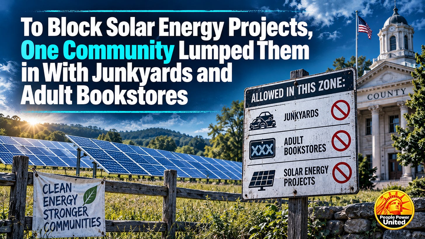 The Big Story: An Indiana County Blocks a Major Solar Project.