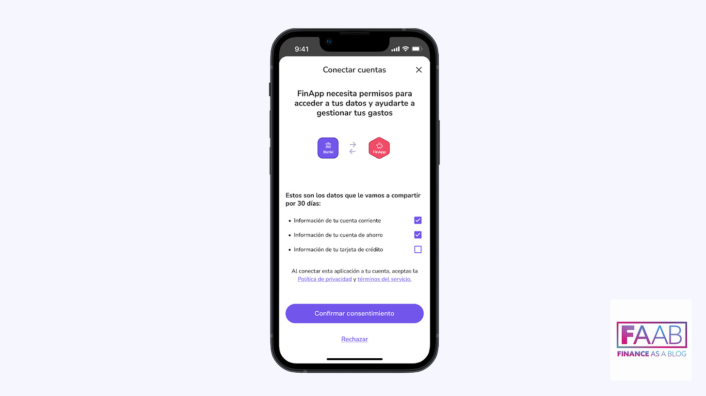 Daniela Leyton - Ejemplo del diálogo de consentimiento del uso de datos en finanzas abiertas