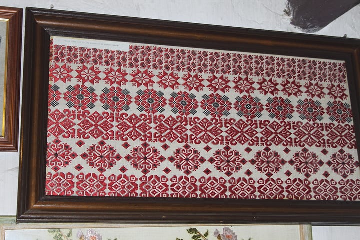 Pictures from a weaving museum in Lonjsko Polje Nature Park