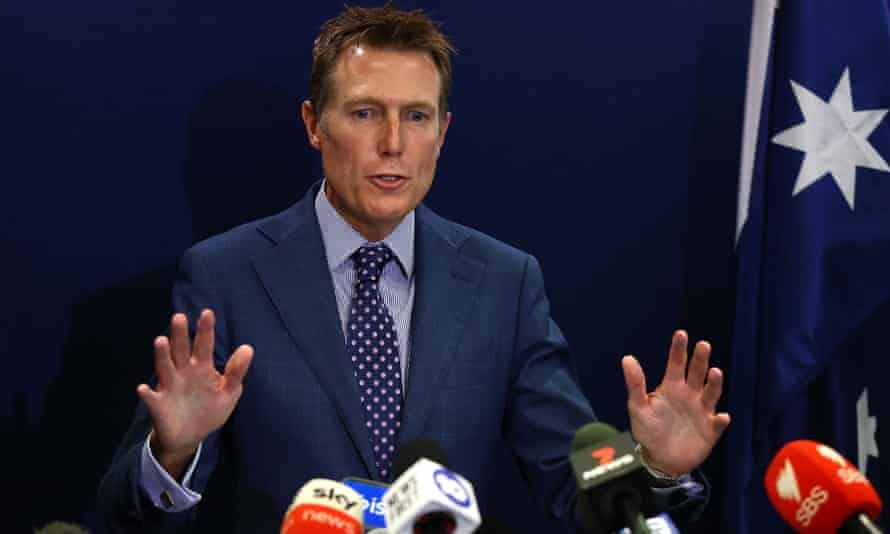 Christian Porter emphatically denies a rape allegation at a media conference in Perth on 3 March 2021 Christian Porter emphatically denies a rape allegation at a media conference in Perth on 3 March 2021