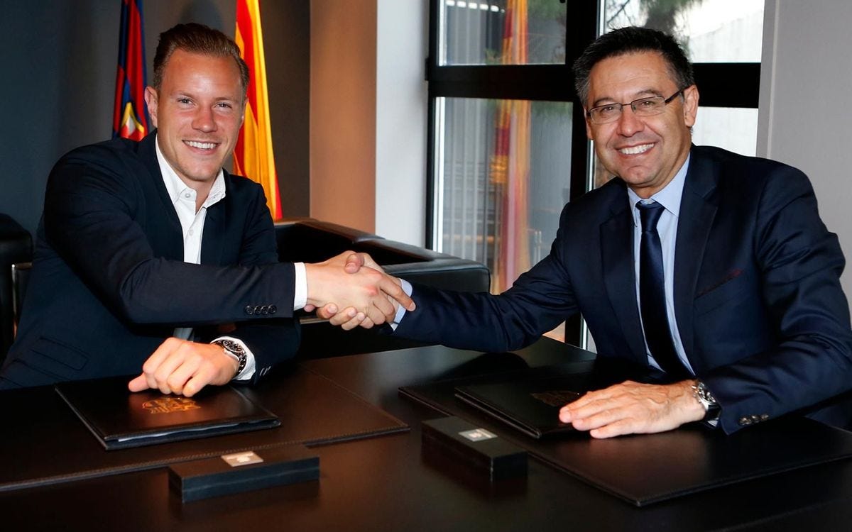 Ter Stegen signs contract extension with FC Barcelona