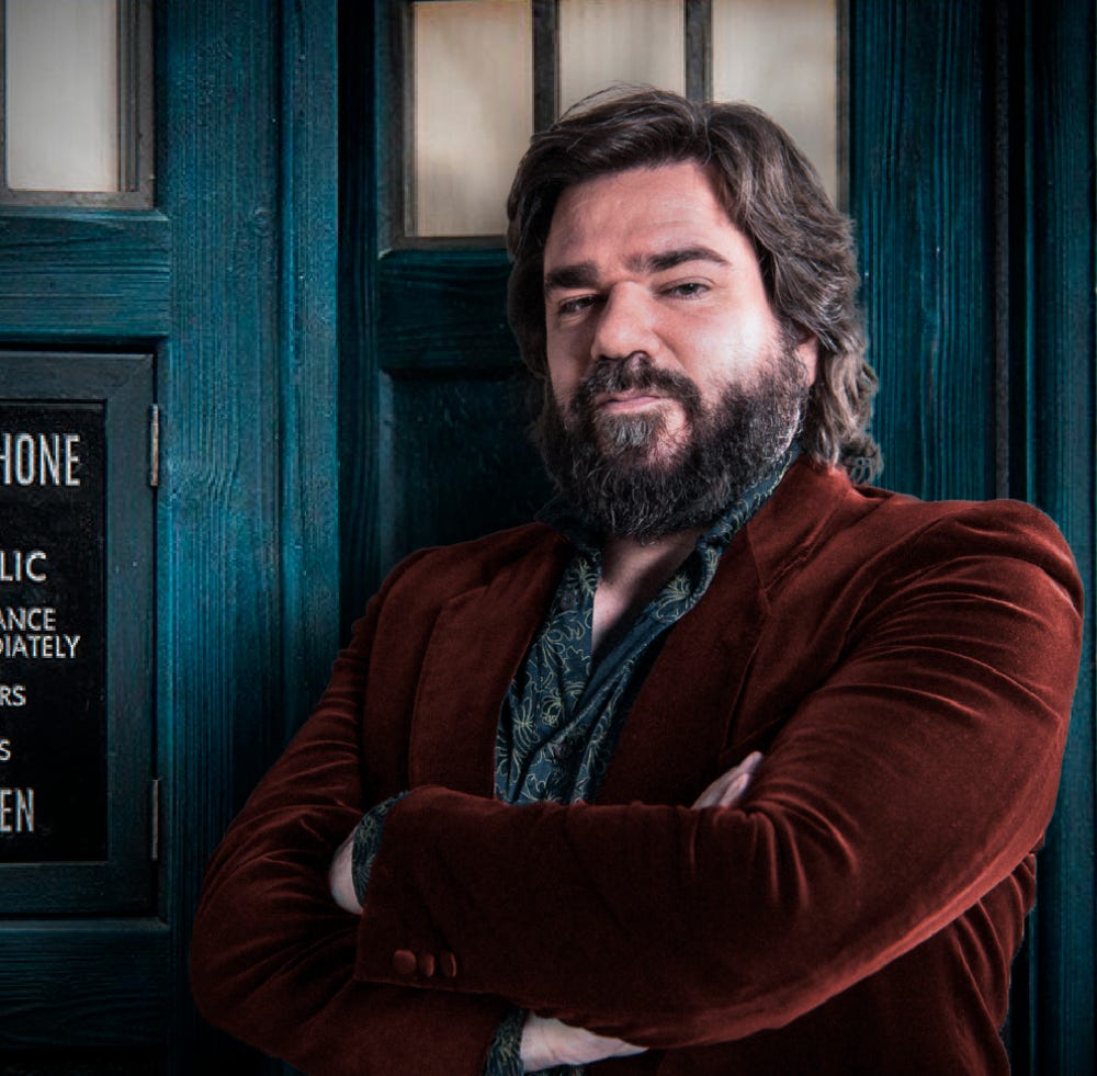 dalliias on X: "Made a very quick edit of what Matt Berry would look like  next to the current Tardis :D I'd love to see him as the Doctor but I feel