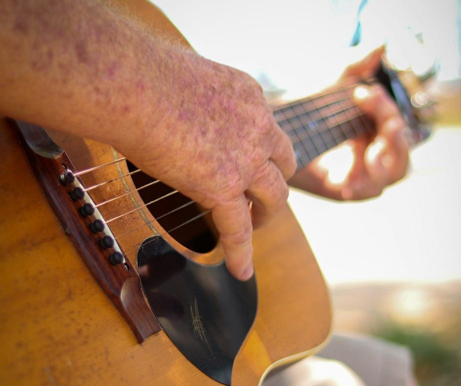 man playing guitar man playing guitar