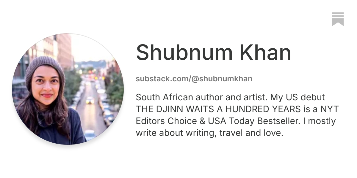 Shubnum Khan | Substack