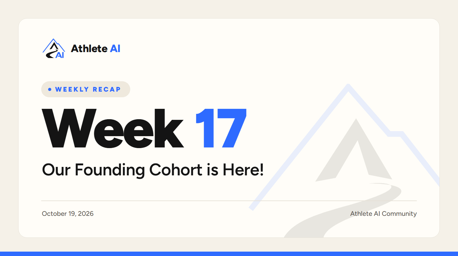 Week 17: Our Founding Cohort is Here!