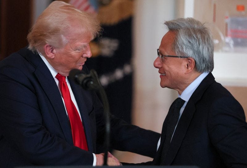 Trump praises Nvidia CEO Jensen Huang after discussion about export controls