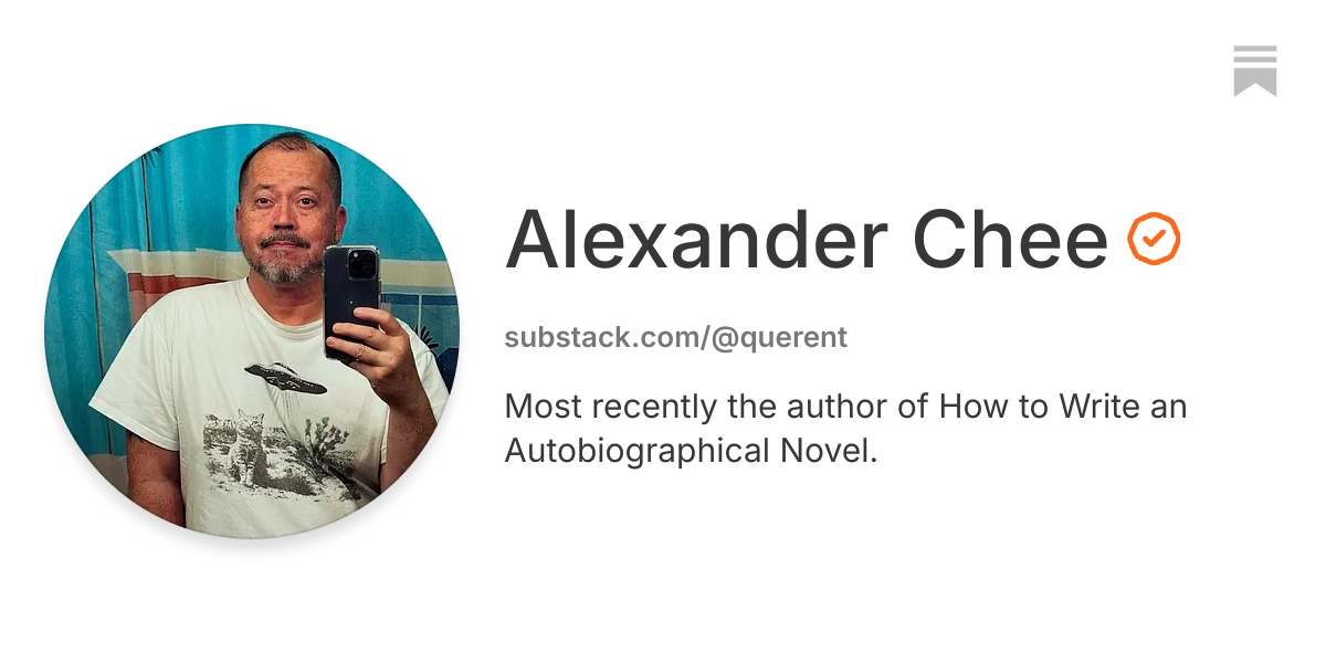 Alexander Chee | Substack