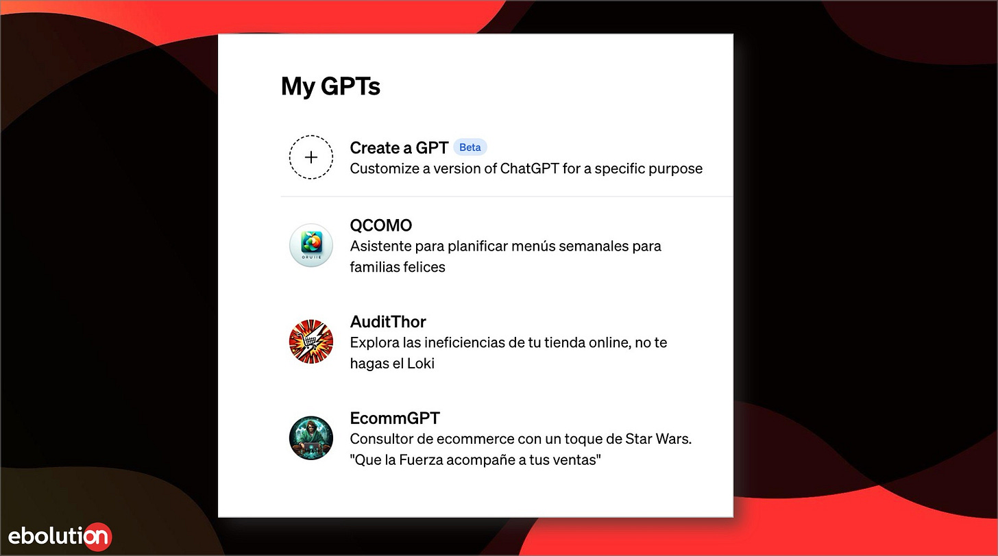 Los GPT de Ebolution Los GPT de Ebolution